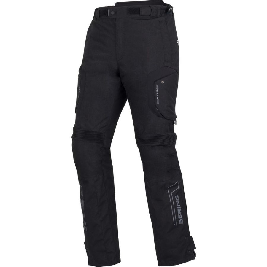 Pantalon Moto Textile BOS - Protection, Détachable, Imperméable - Taille XS à 5XL - Noir/Gris